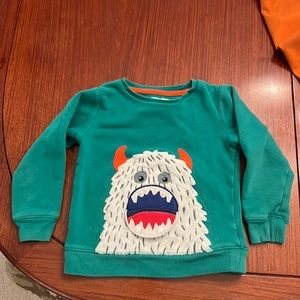 Mini Boden green sweatshirt size 4-5 year 110 cm